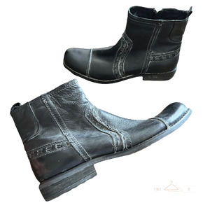 Bed Stu Men's Revolution Distressed Leather Boot Motorcycle Grunge Rocker